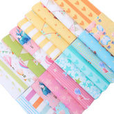 CraftsFabrics 2,5'' x 44'' Floral & Checkered 42Pcs Charm Pack Tissu prédécoupé 100% coton pour quilting, scrapbooking, couture, patchwork